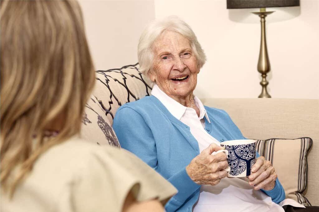 client looking at the camera